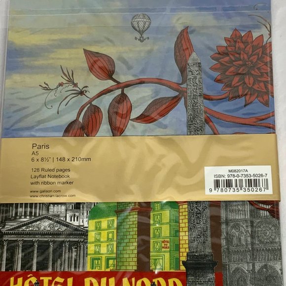 New & Sealed! Christian Lacroix Paris A5 8" X 6" Layflat Journal 128 pages - Picture 11 of 12